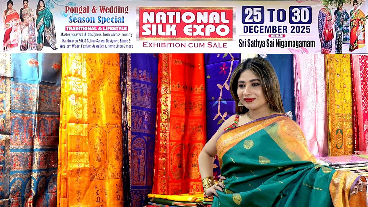 National Silk Expo at Srinagar Colony Hyderabad || Actress Madhulagna Das Inaugurates,Telugu 7 media