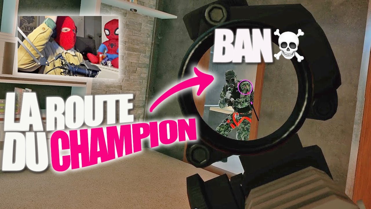 LA ROUTE DU CHAMPION EN FACECAM JE FAIS BANNIR UN RACISTE DE LA PS5 EN DIRECT ! RAINBOW SIX SIEGE