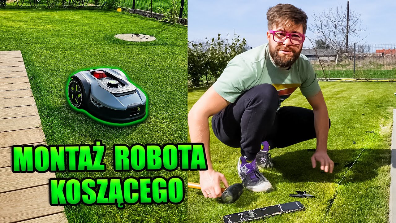CZY ROBOT KOSZĄCY MA SENS?! Montaż przewodu ograniczającego i pierwsze koszenie. Ogród około 120 m2