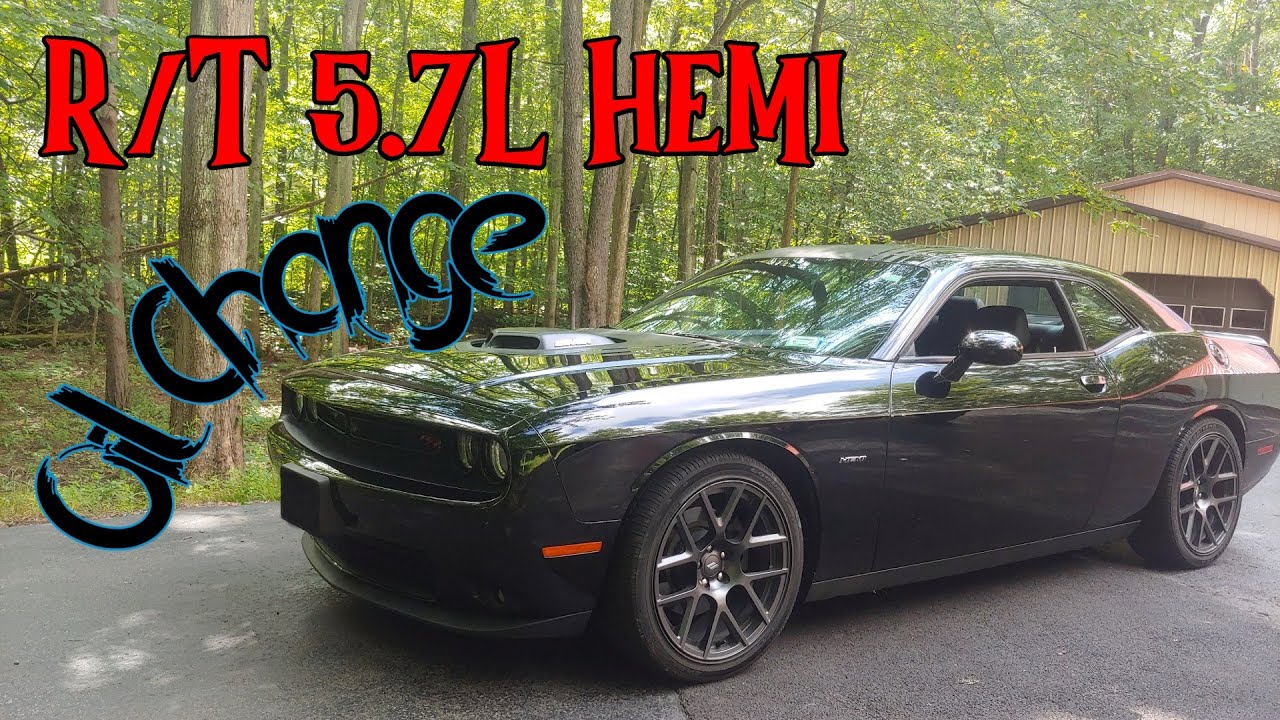 Dodge Challenger RT Oil Change 5.7L Hemi 5W20 Filter MO-339 Rest Light