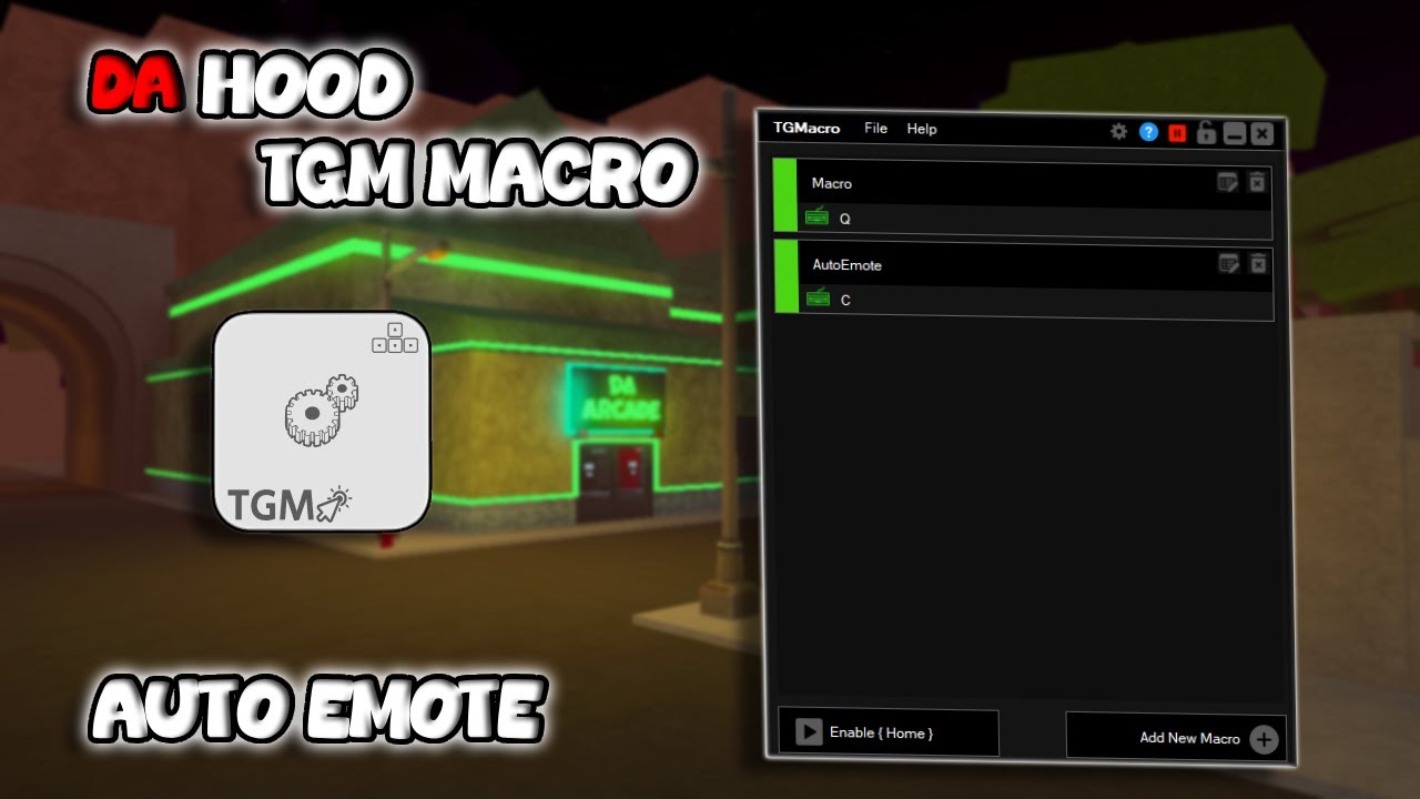 [Quick Setup] How to Macro with TGM Macro in Da Hood - TGM Macro - Auto Emote - Easy Setup
