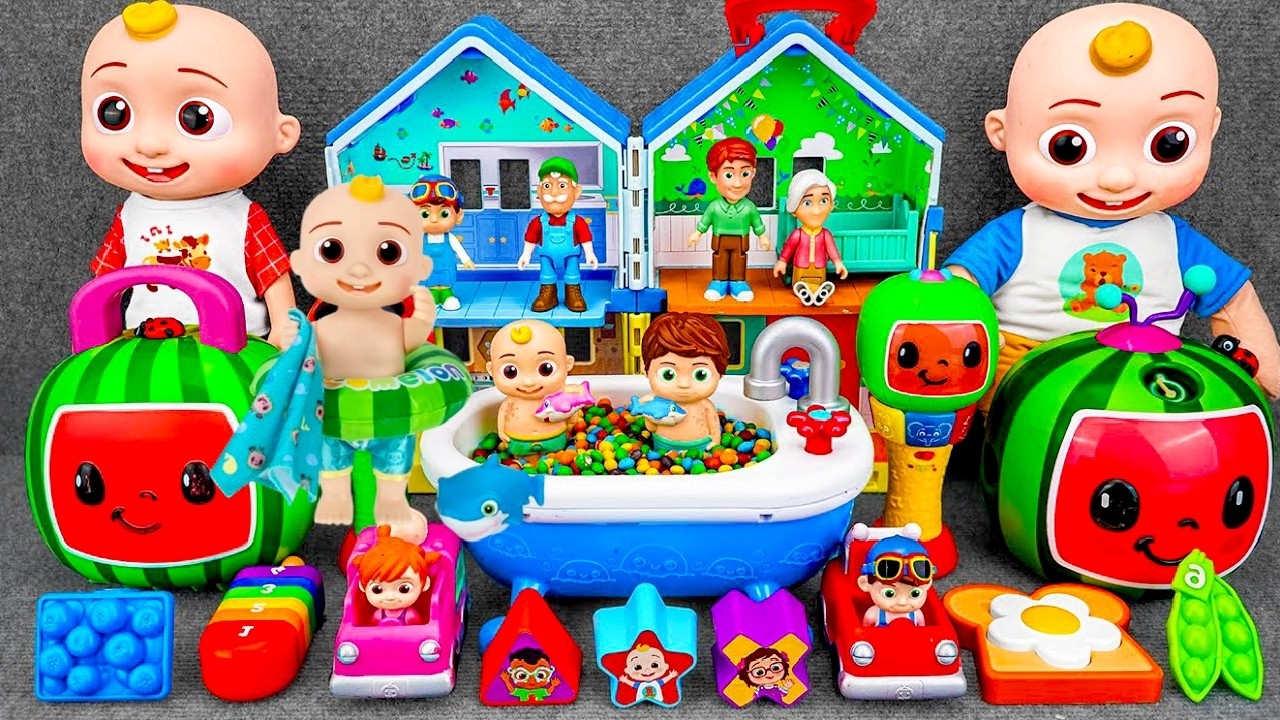8 Minutes Satisfying  Unboxing COCOMELON Collection Toys Unboxing (ASMR)