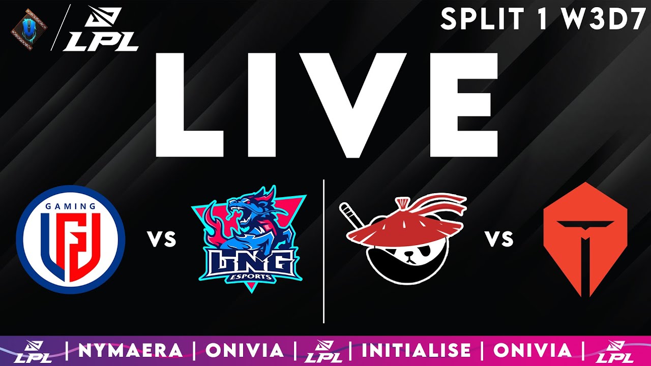 LPL 2025 Live Split 1 | LPL English W3D7 with Nymaera & Initialise LGD vs LNG | AL vs TES
