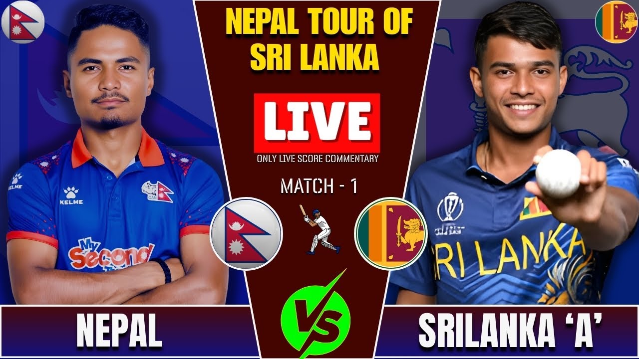 Nepal VS Sri lanka 'A'  Practice Match Live Score & Commentary | Men's T20 World Cup Practice Match