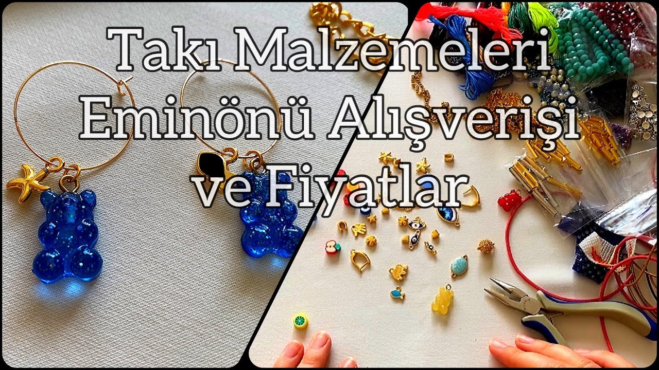 Eminönü Takı Malzemeleri Alışverişinde Neler Aldım? ve Fiyatları ? | Jelibon Ayıcık Küpe Yapımı 🧸