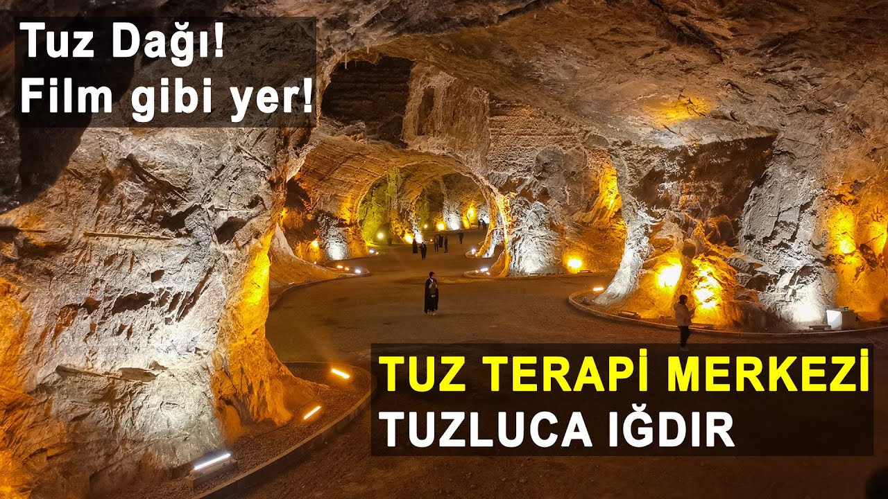 Tuzluca Tuz Terapi Merkezi Tuz dağının içine girdik!  Tuzluca Tuz Mağaraları #tuzluca #ığdır #tuz