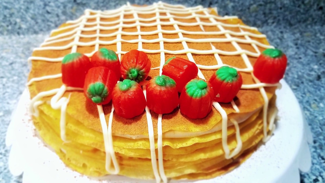 Pumpkin Spice Crepe Cake