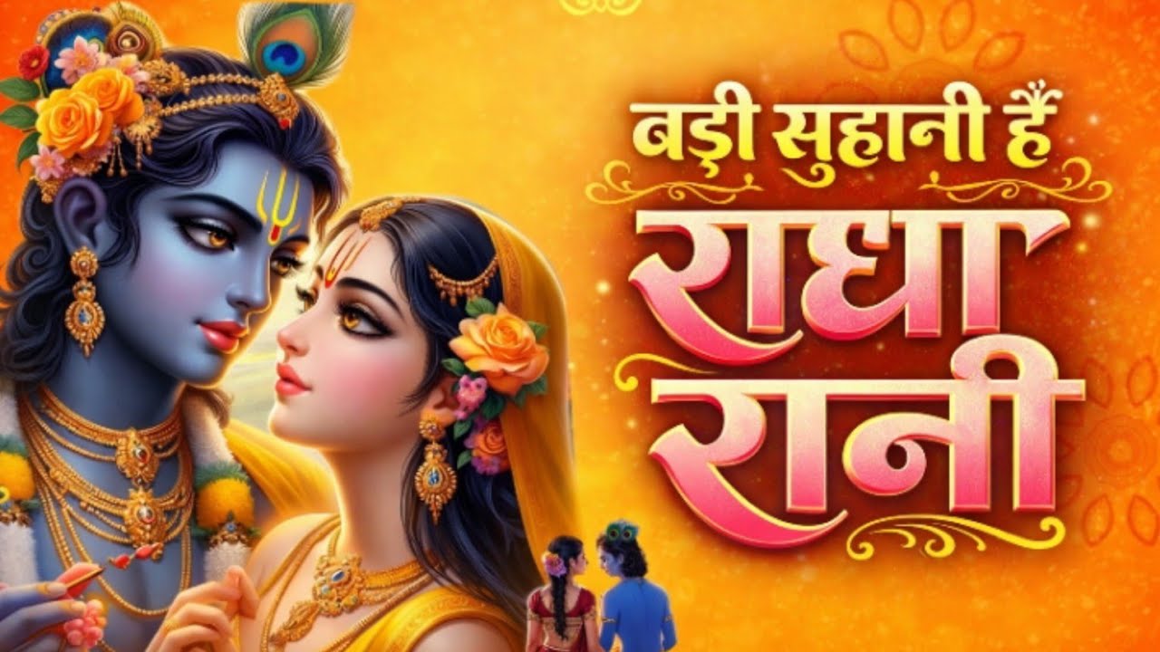 बड़ी सुहानी है राधा रानी | Radha Rani Lyrical Song | Krishna Bhajan | Crazy_Sad_Voice #krishnabhajan