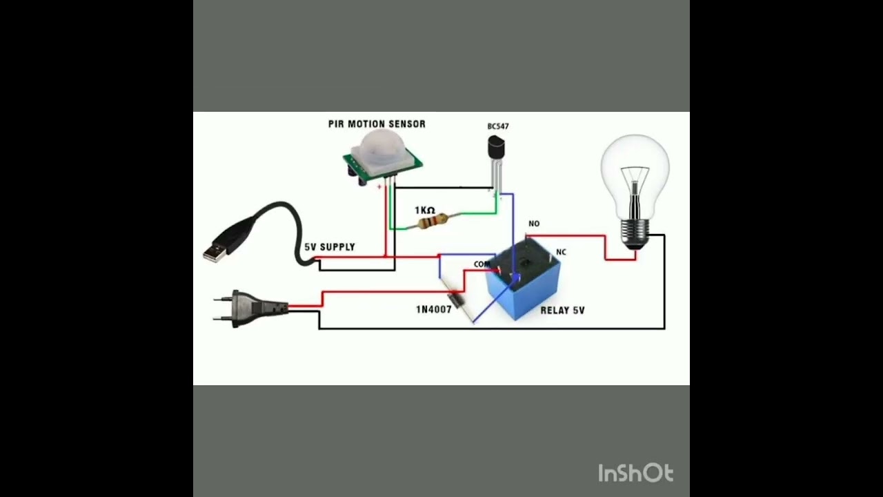 All About PIR Motion Sensor + Automatic Kight Circuit Diagram.