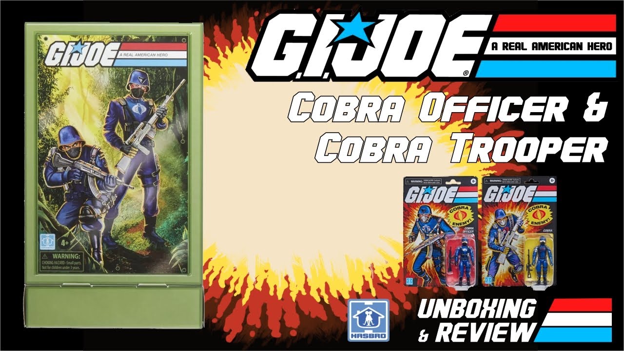 Фигурки солдата Кобры и офицера Кобры из серии G.I. Joe — набор из двух фигурок с уплотнительными...