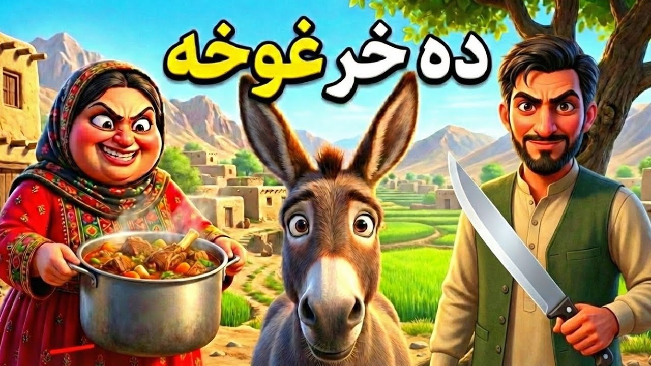 دہ خر غوخہ 🐴| Donkey meat | Pashto Cartoon story