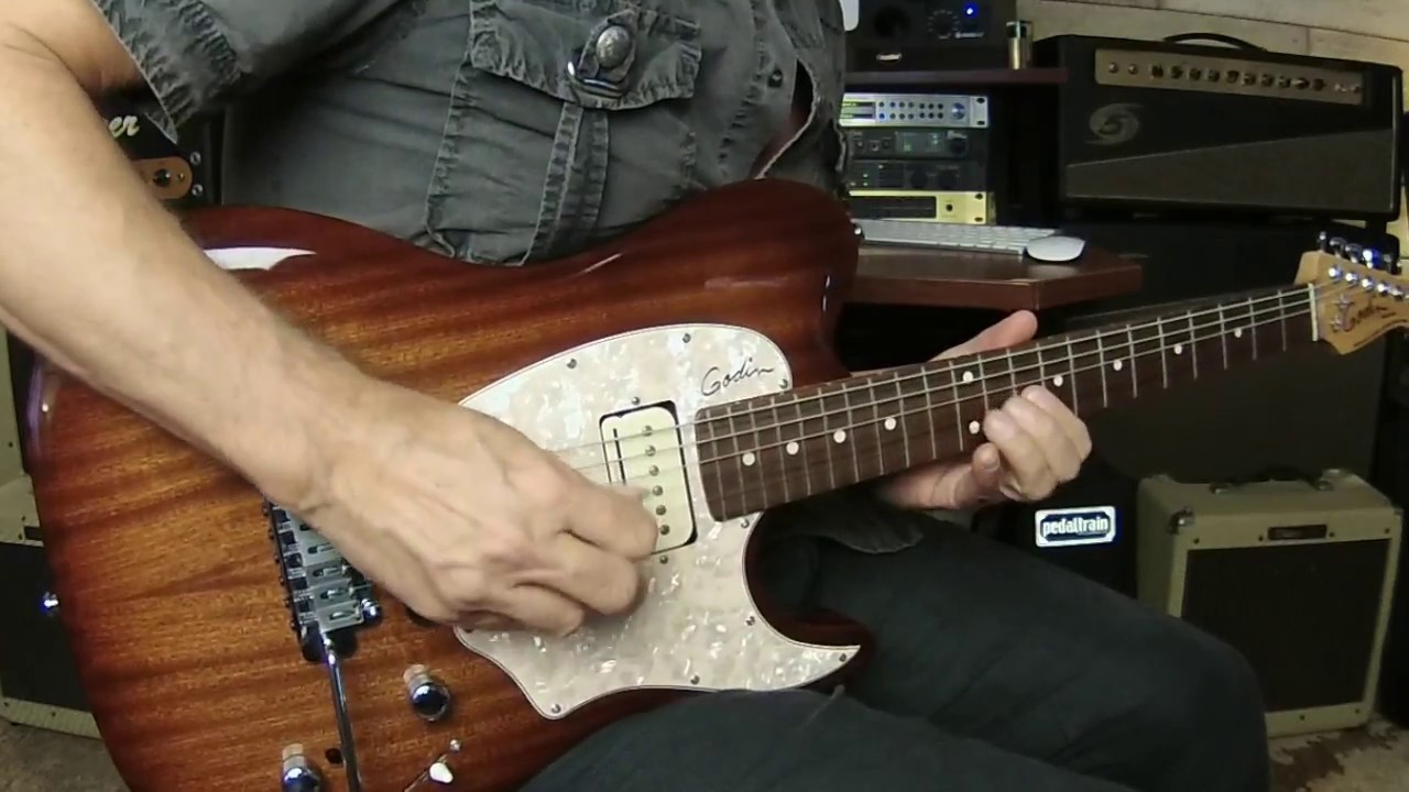 Robbie Calvo - Godin Guitars - Passion Custom - Line 6 Helix Rack