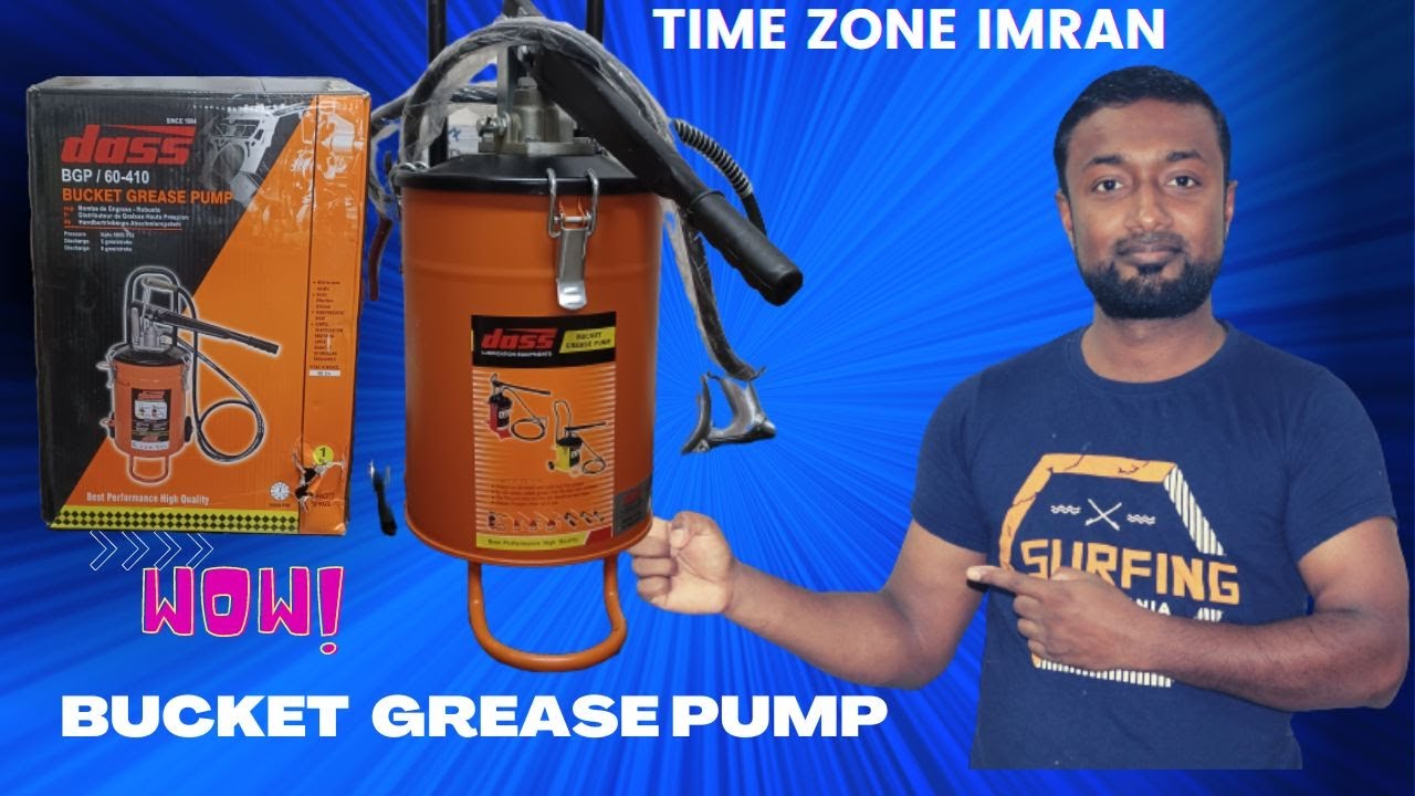 How to Use Manual Bucket Grease Pump Bucket Grease Pump Installation Video!