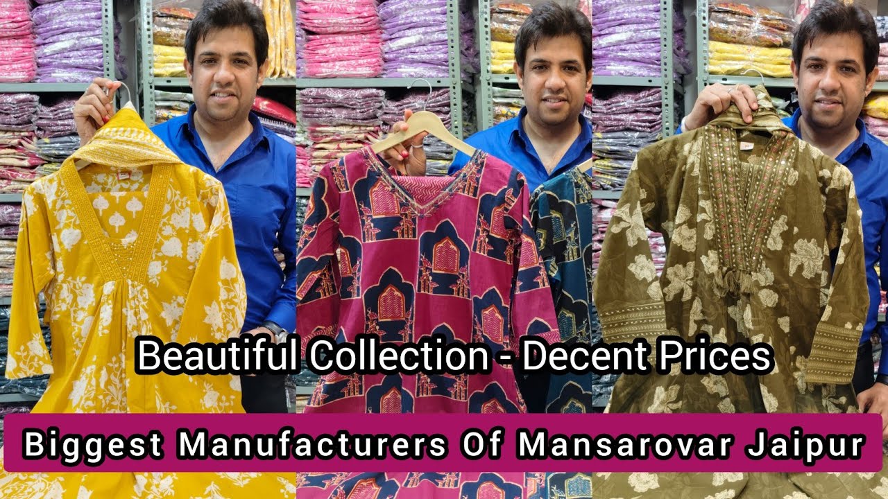 😍Biggest Manufacturers Of Mansarovar Jaipur - Cotton kurtis - Suits - Cordsets😍 #jaipuricottankurti