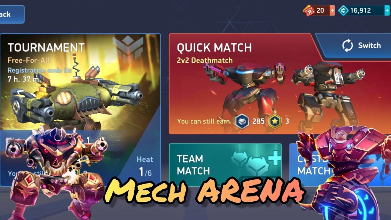 MECH ARENA GAMEPLAY | QUICK MATCH 2V2 Deathmatch