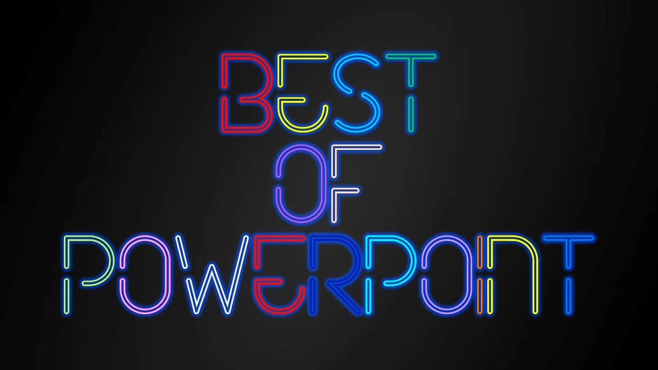 NEON TEXT INTRO ANIMATION EFFECT IN POWERPOINT