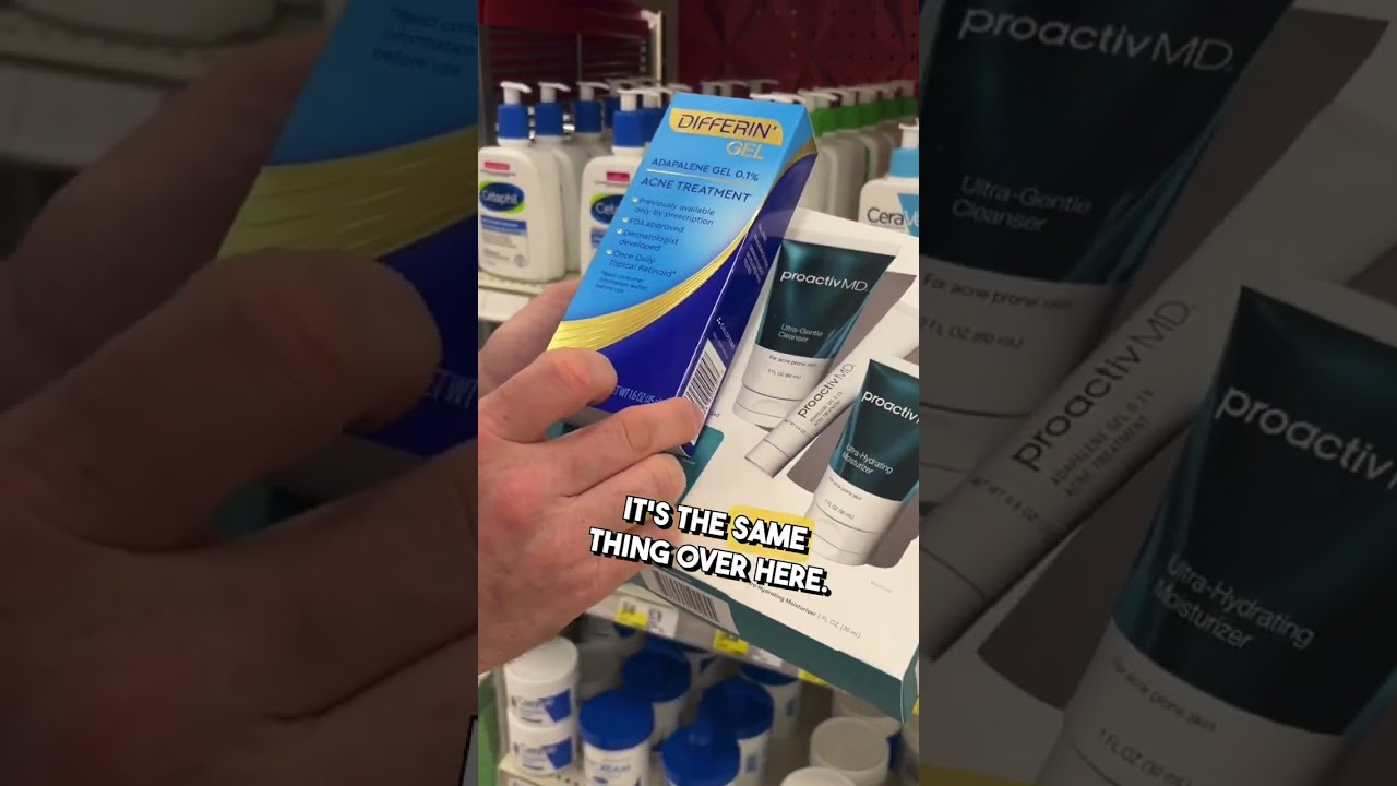 What&rsquo;s the Difference Between Proactiv and Differing Gel? #shorts #dermatologist
