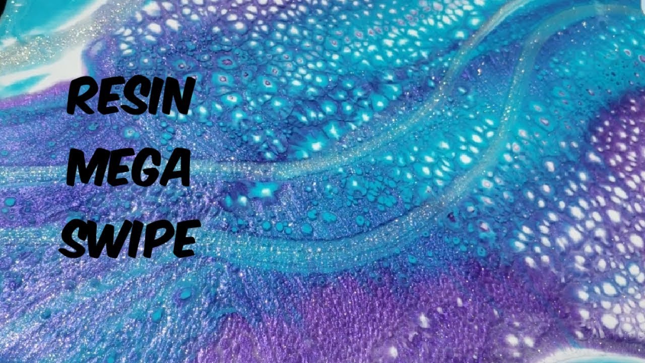 Resin art mega swipe / epoxy art swipe / resin pour / resin pouring / epoxy pour / epoxy pouring