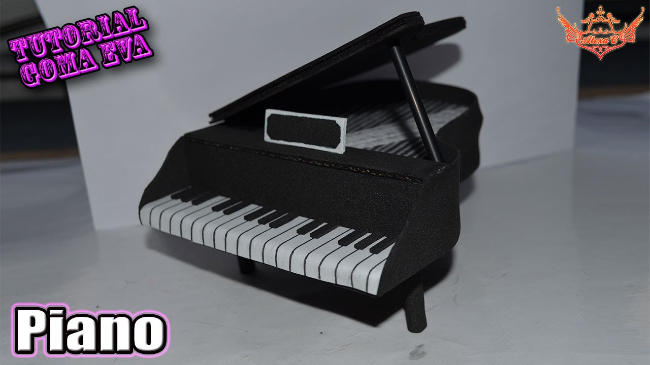 ♥ Tutorial: Piano de Goma Eva (Foamy) ♥