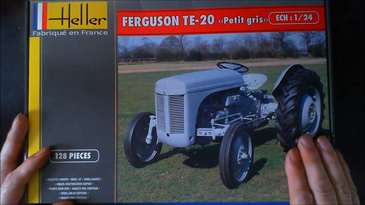 Ferguson TE-20 Heller 1/24 scale inbox review