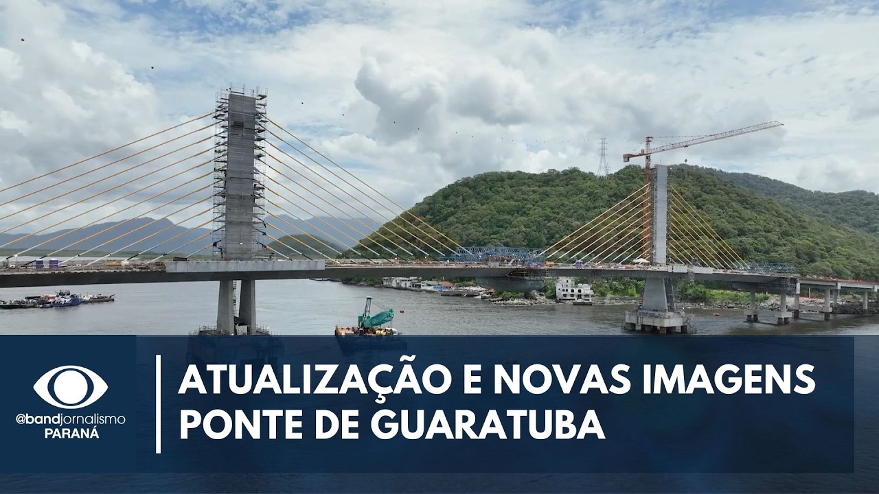 Novas imagens e atualização sobre as obras da Ponte de Guaratuba | Vai acontecer o beijo
