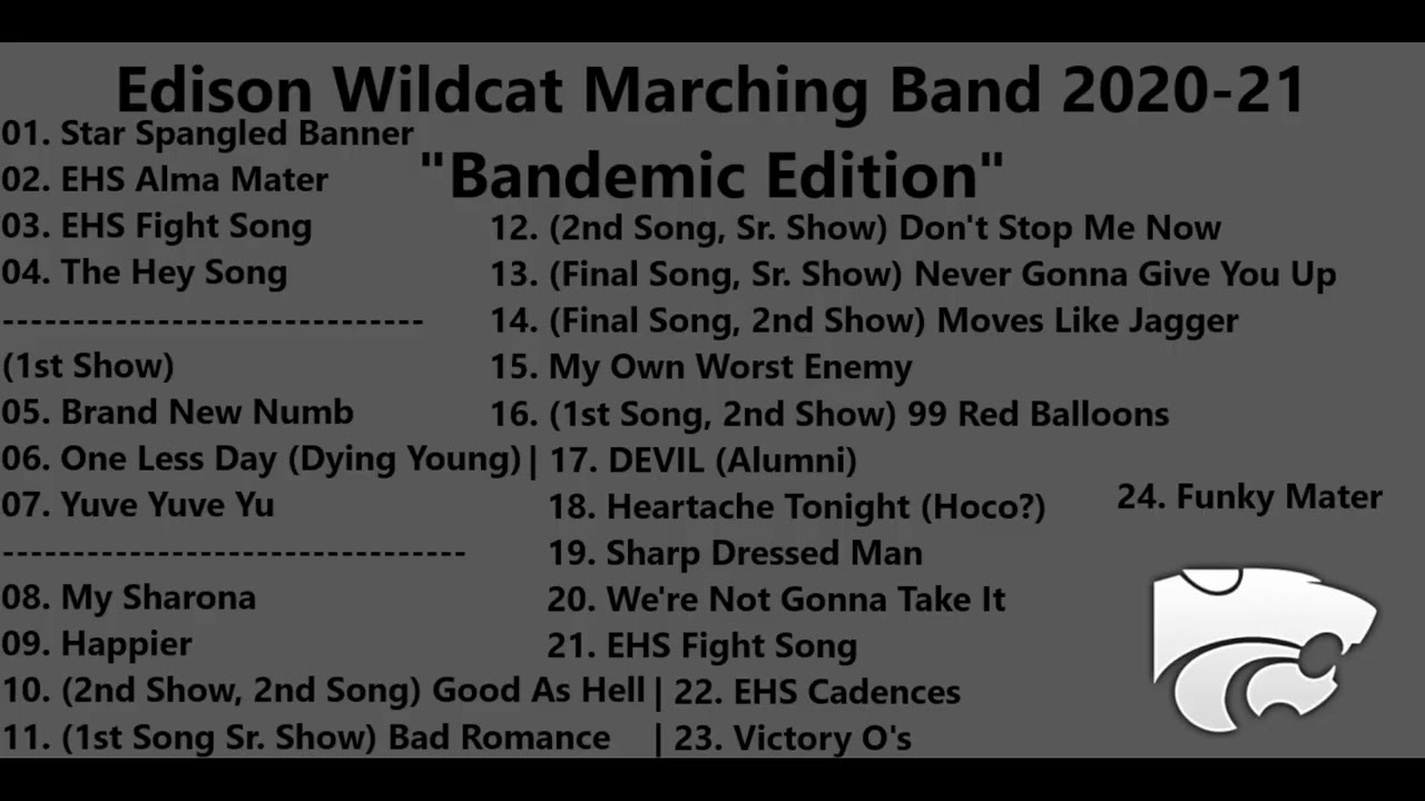 Edison Wildcat Marching Band CD 2020-21 (2020) 