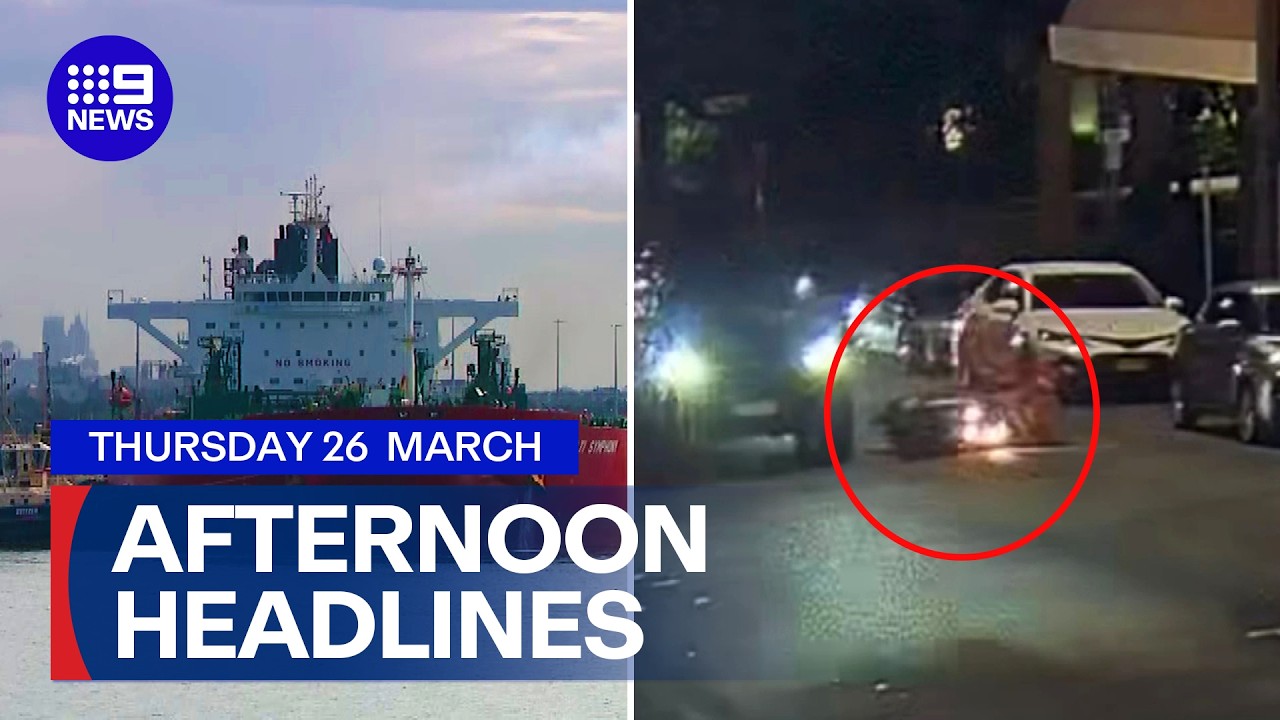 Much-needed oil supplies arrive; Police searching for man behind hit and run | 9 News Australia