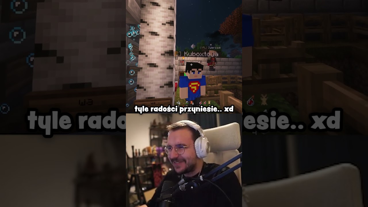 Zwierzak i Kubox wykonują EFEKTYWNE SKOKI 🤣 Wieża 🗼 Minecraft YFL SMP 2 x Young Multi 🤓