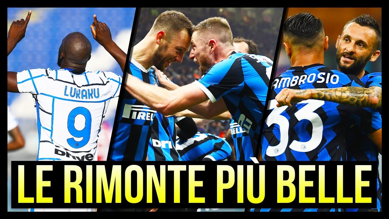 Le 5 Rimonte pi&ugrave; Belle dell'Inter nel 2020