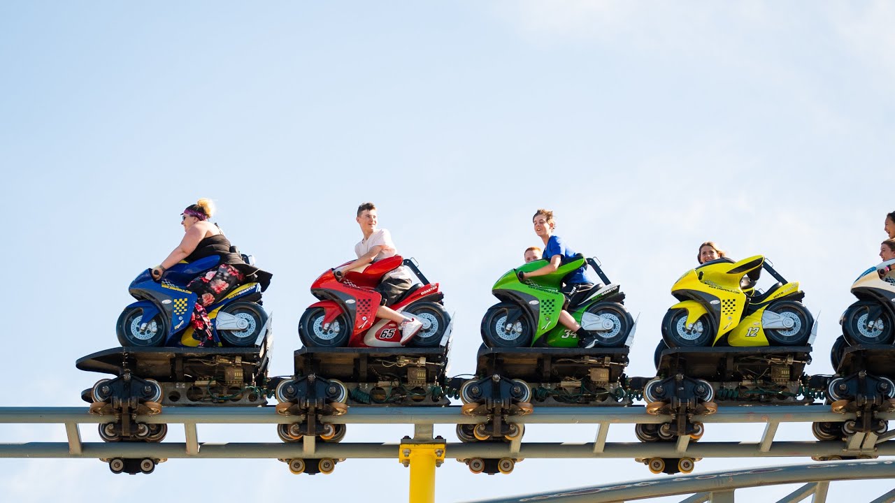 Moto Coaster | Six Flags Darien Lake | 2022 4K Offride