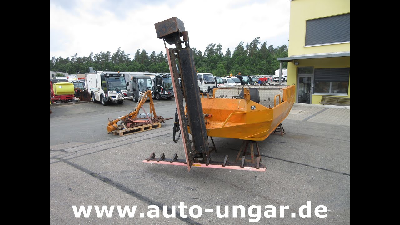 Gödde Mähboot O 420 T-Mähbalken + Seitenmäher Aquatic Weed Harvester www.auto-ungar.de