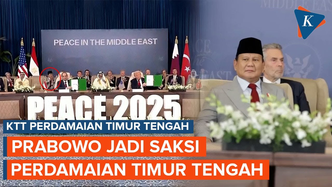 Momen Prabowo Jadi Saksi Penandatanganan Perdamaian Gaza Bersama Trump hingga Erdogan