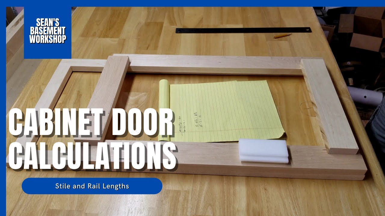 Kitchen Cabinet Build Part 20 - Door Stile and Rail Length Calculation - SBW#52