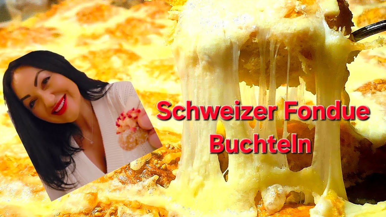 Buchteln mit Fondue Käse, Speck und Trüffel 🇨🇭🧀🫕 😋 👌 ♥️  #food #recipe #cooking 