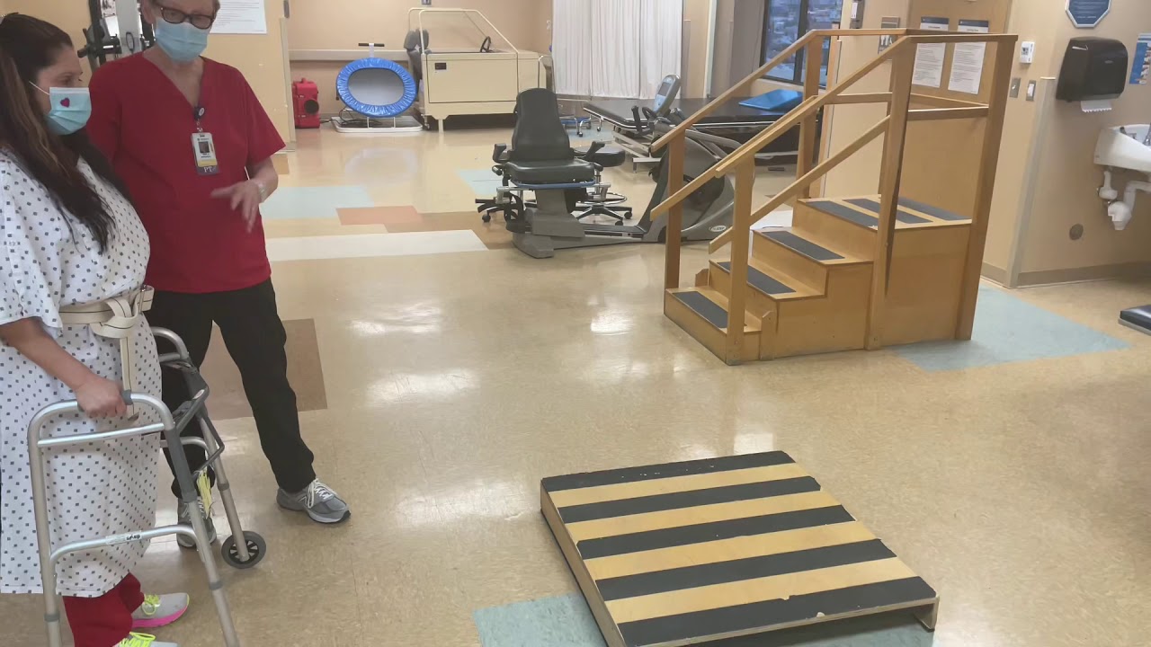 HOW TO: GO UP/DOWN A CURB USING A WALKER