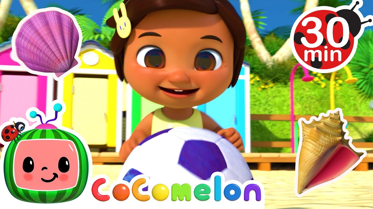 Play Outside at the Beach Song 30 MIN LOOP | CoComelon - Nursery Rhymes with Nina
