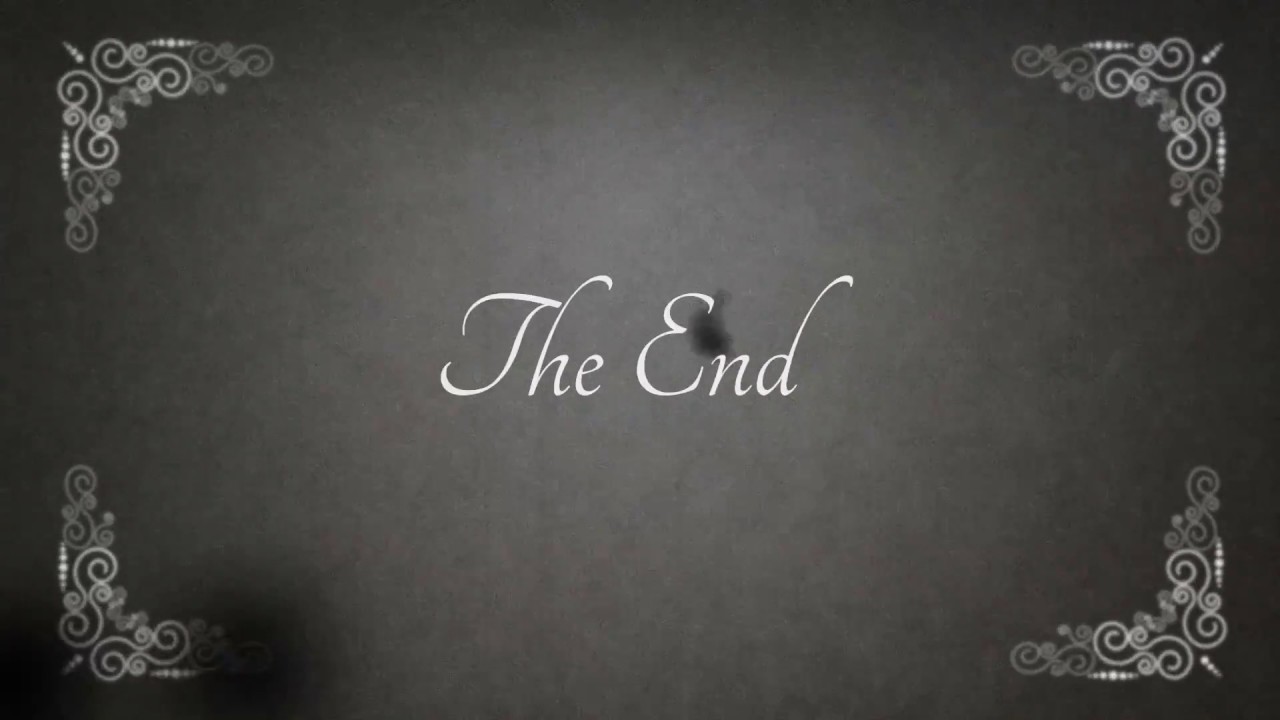 Old Movie The End Film With Sound Effect HD FREE