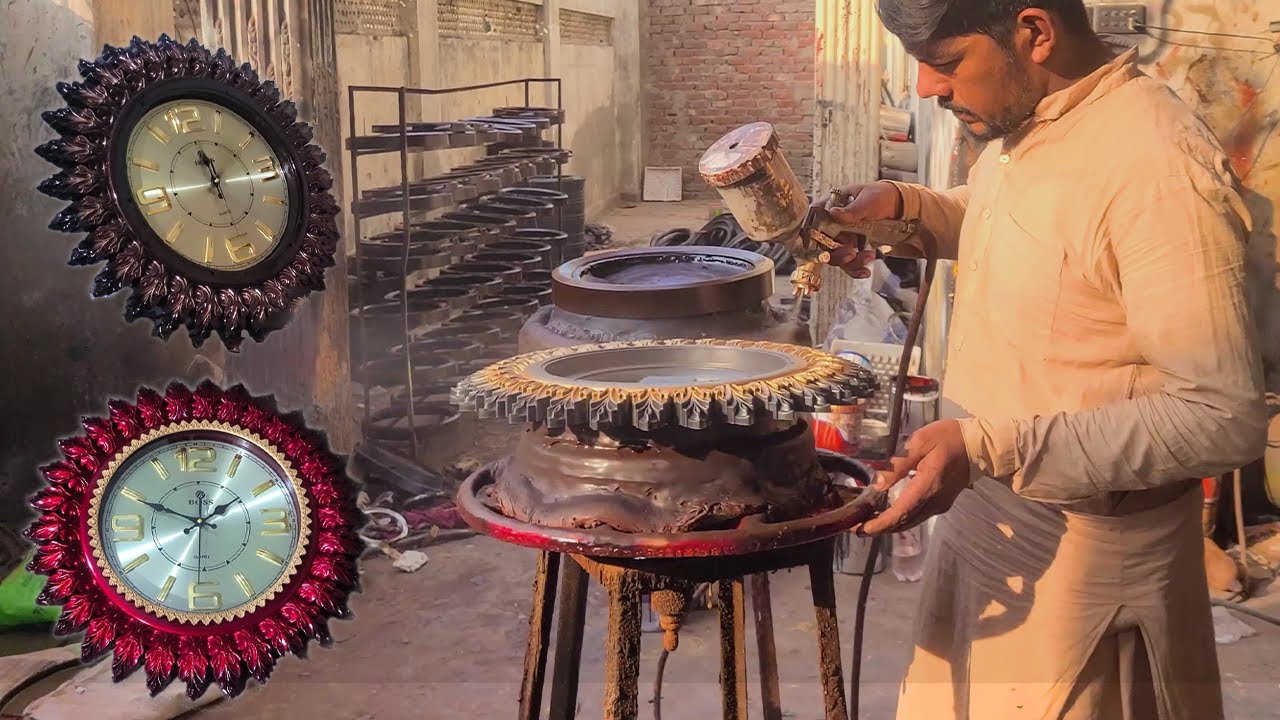 The Process of Making Wall Clock | Moulding Plastic into Time