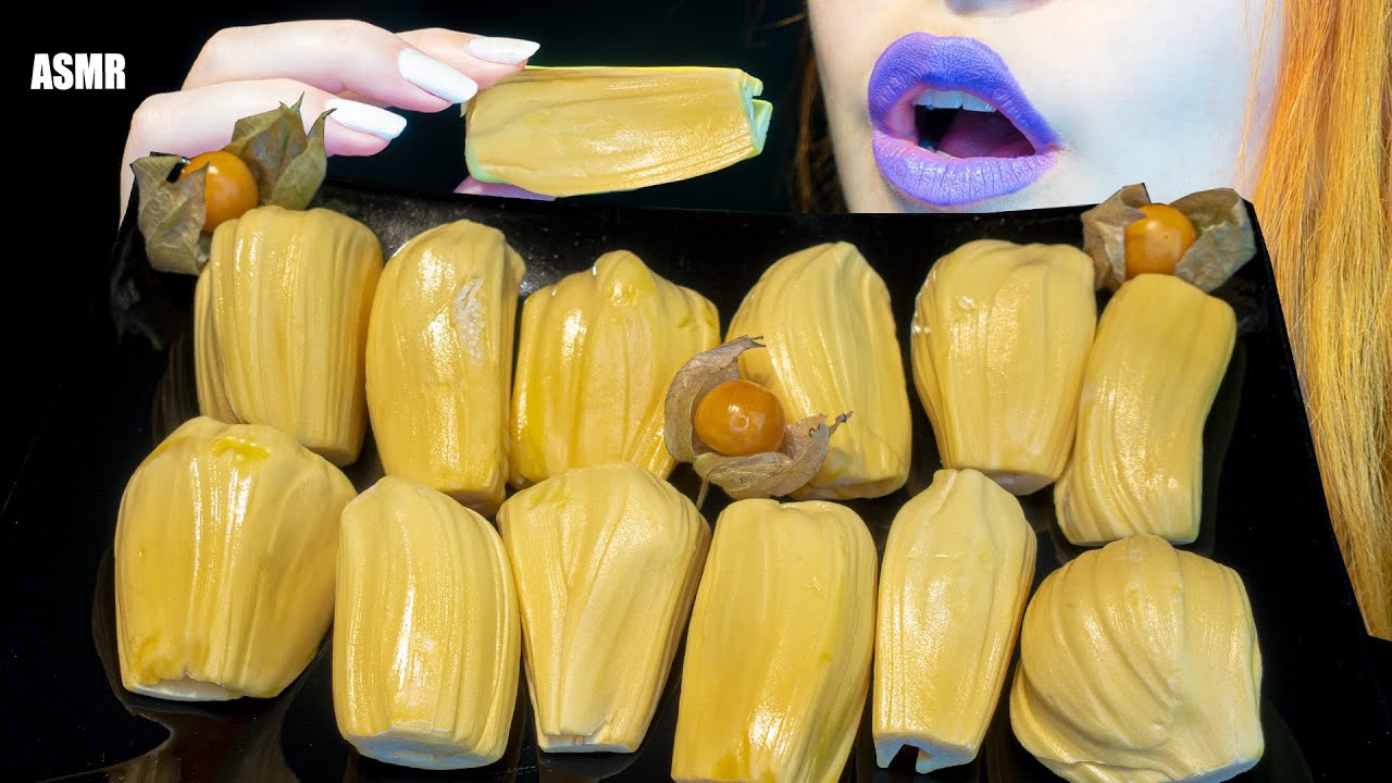 ASMR: CRUNCHY RAW JACKFRUIT | Durian's Best Friend 🍠 ~ Relaxing Eating Sounds [No Talking|V]😻