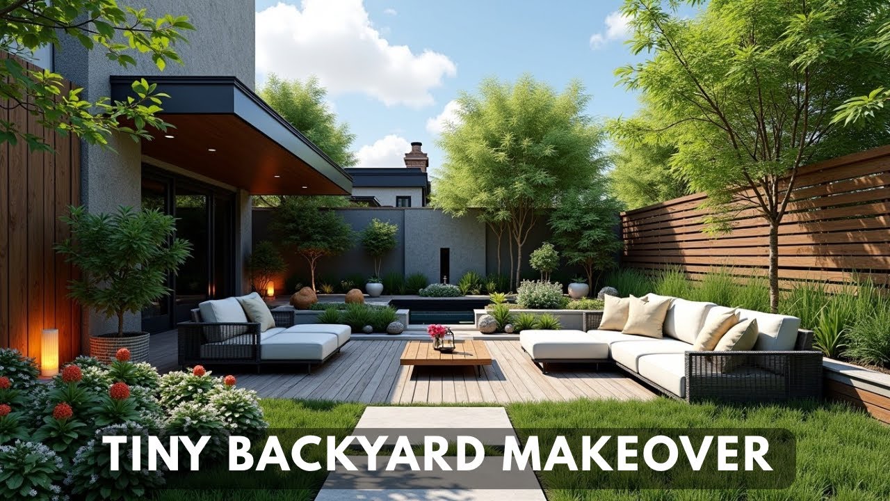 Modern Small Backyard Retreats | Simple Outdoor Spaces That feel Calm