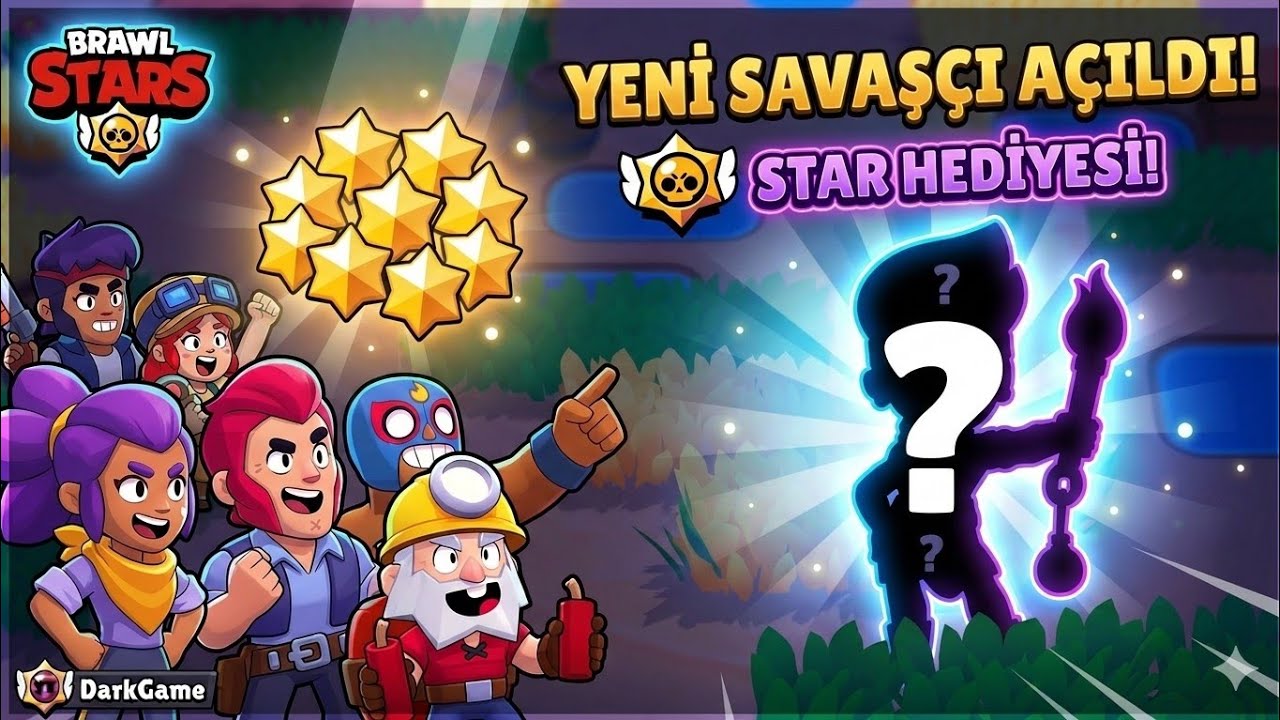 ÜCRETSİZ 8 STAR HEDİYESİ + YENİ SAVAŞÇI! #brawlstars 