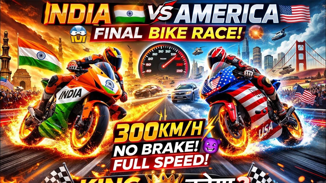 INDIA 🇮🇳 vs PAK 🇵🇰 HOLI BIKE RACE 😱🌈 COLOR BLAST SPEED CHALLENGE | EPIC FINISH 5
