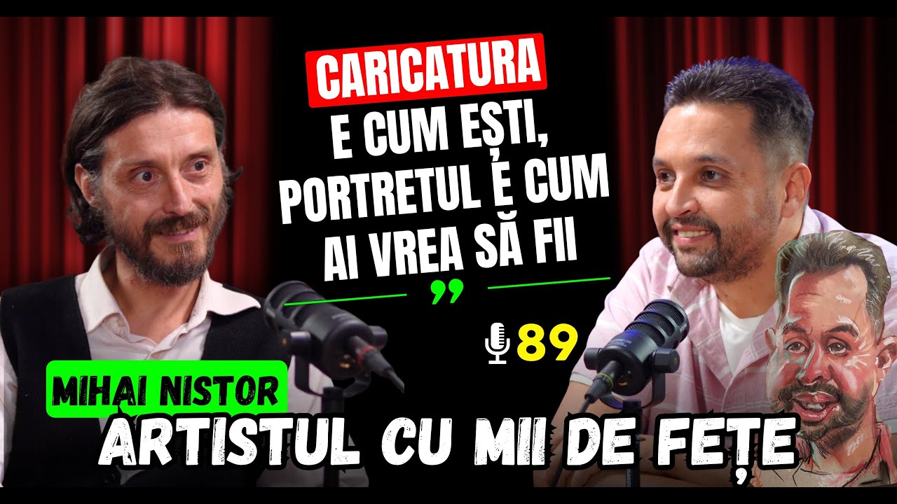 Podcast cu Mihai Nistor despre caricaturi, portrete și viața artistului cu mii de fețe
