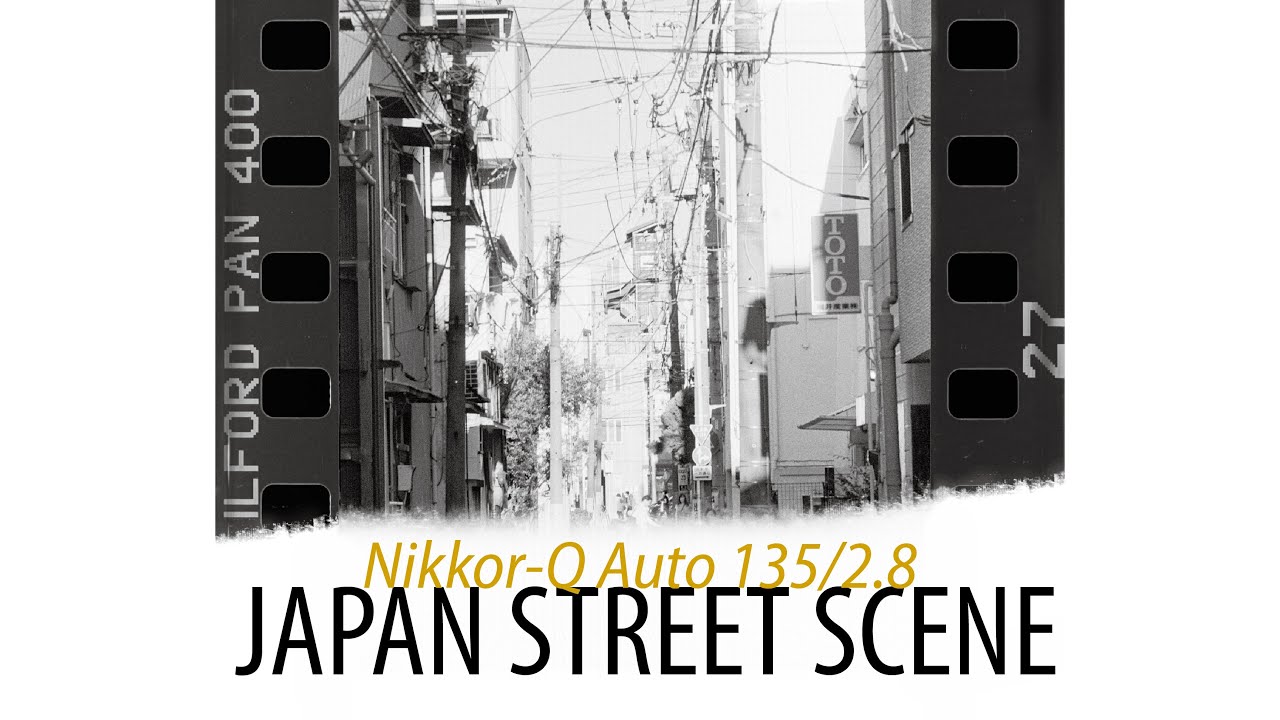 Japan Street Scene - Shoot on Film Part 2: Black and White Film | Nikkor-Q Auto 135/2.8, AI-S 35/1.4