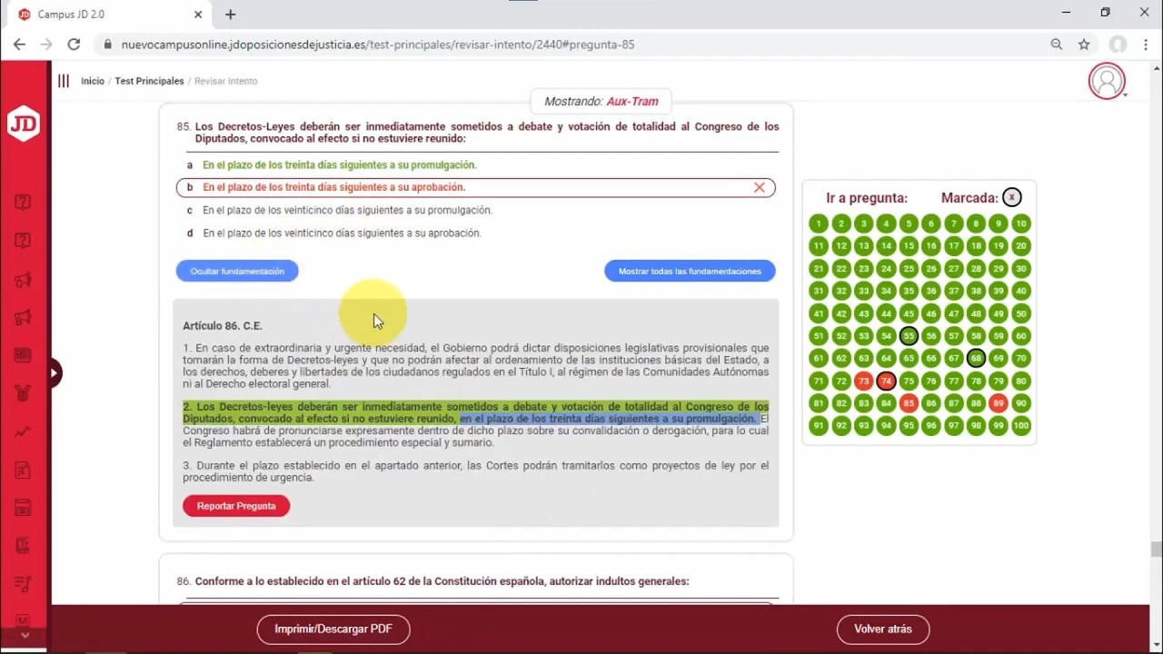 Campus Online JD Oposiciones de Justicia