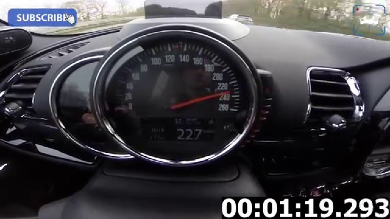 2016 Mini Clubman Cooper S FAST! Acceleration 0-237 km/h Beschleunigung Autobahn