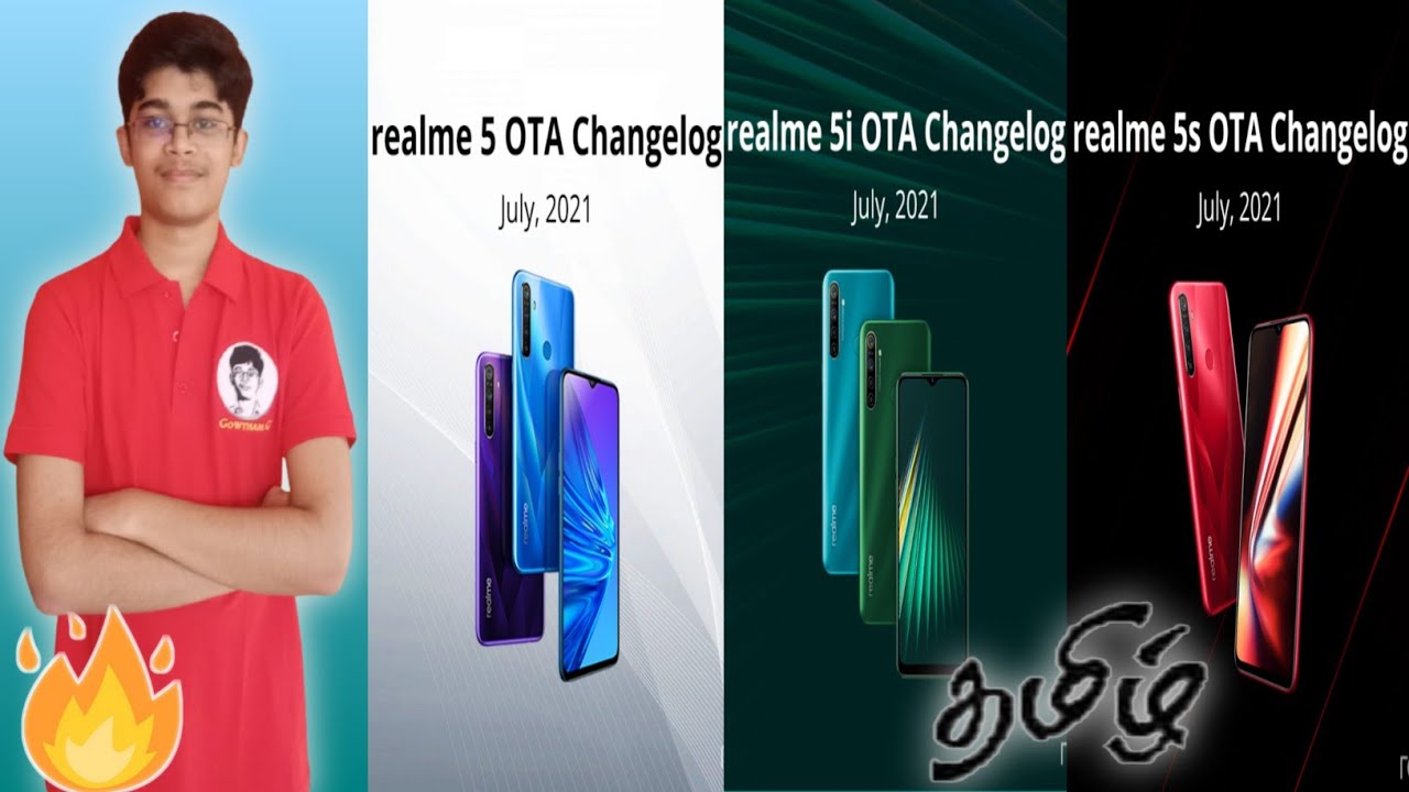 Realme 5/5i/5s - July 2021 OTA Update - C.73 - In Tamil
