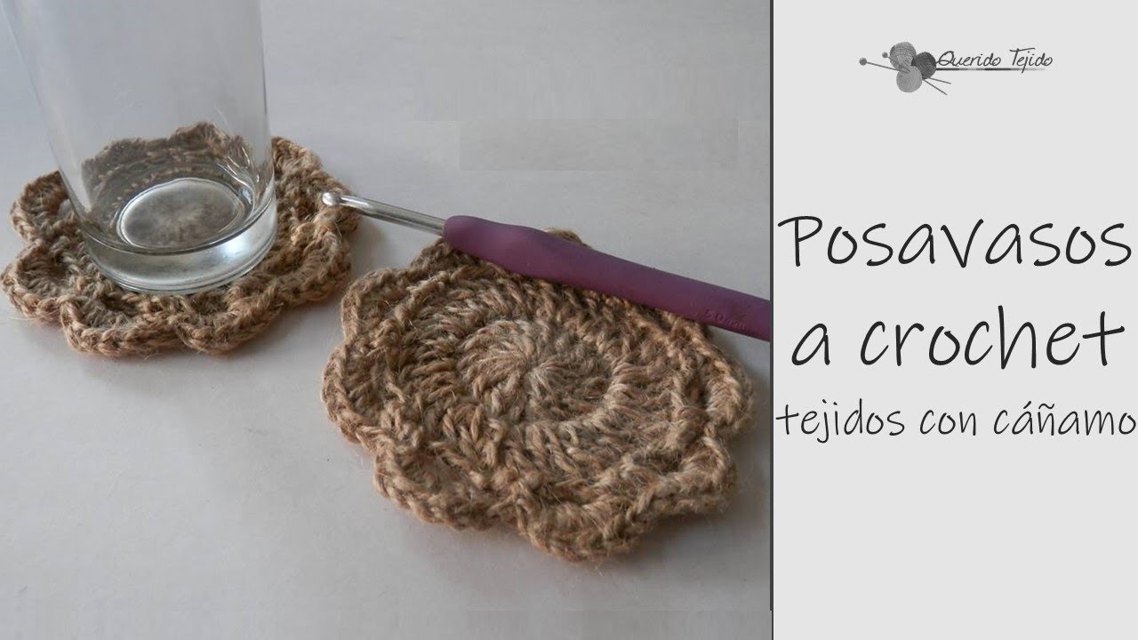 Posavasos a crochet - Crochet Coaster ENGLISH SUB