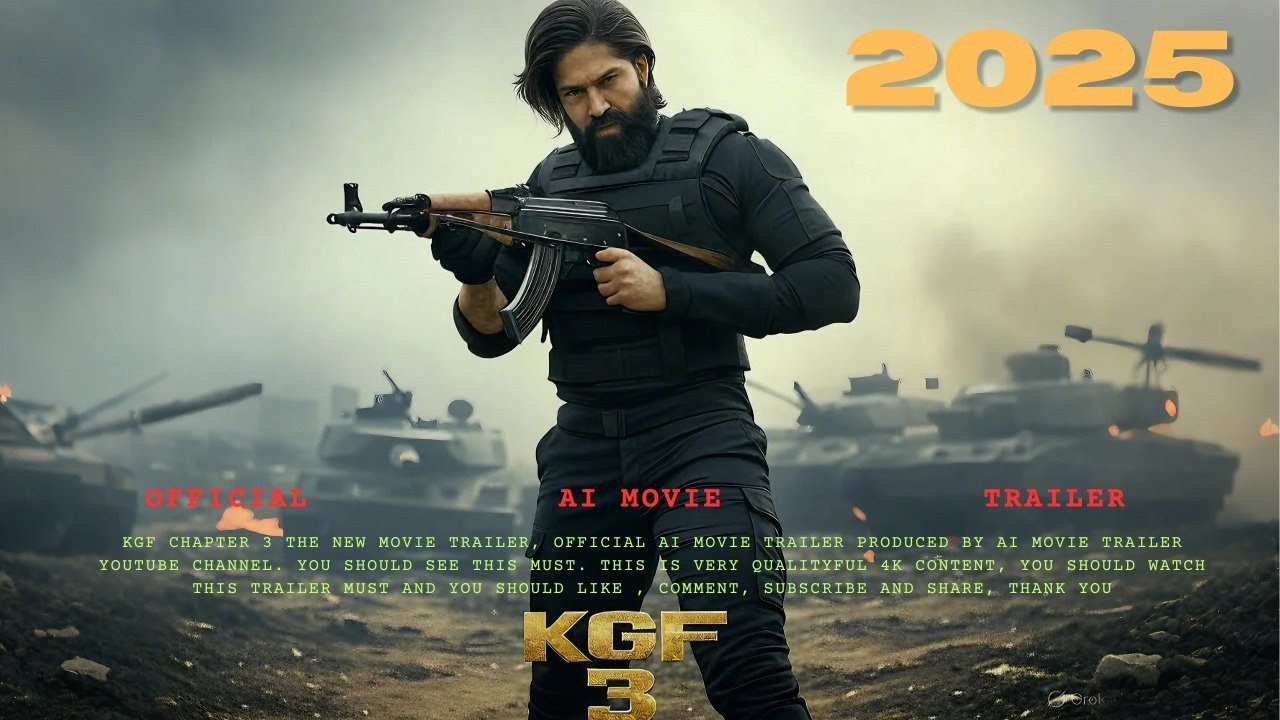 KGF 3 | Yash | Vijay Sethupathi | Tamannaah Bhatia | AI-Generated 4K Trailer 2025 | Prashanth Neel