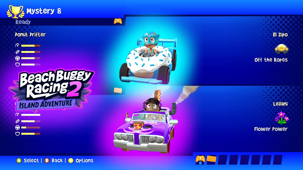 El Zipo ft Donut Drifter VS Leilani ft Quick Slice - Beach Buggy Racing 2 Adventure